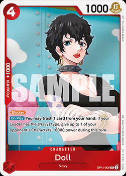 Doll (OP11-008) (V.1)⁣ - A Fist of Divine Speed⁣ (Rare)⁣ [008]