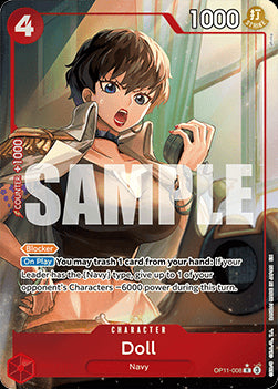 Doll (OP11-008) (V.2)⁣ - A Fist of Divine Speed⁣ (Alternate Art)⁣ [008]