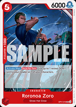Roronoa Zoro (OP11-016)⁣ - A Fist of Divine Speed⁣ (Uncommon)⁣ [016]