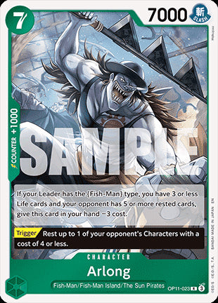 Arlong (OP11-023) (V.1)⁣ - A Fist of Divine Speed⁣ (Rare)⁣ [023]