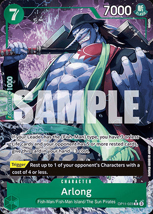 Arlong (OP11-023) (V.2)⁣ - A Fist of Divine Speed⁣ (Alternate Art)⁣ [023]
