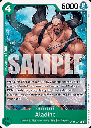Aladine (OP11-024)⁣ - A Fist of Divine Speed⁣ (Common)⁣ [024]