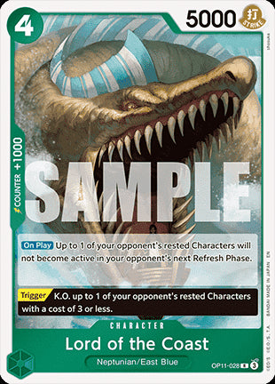 Lord of the Coast (OP11-028)⁣ - A Fist of Divine Speed⁣ (Rare)⁣ [028]