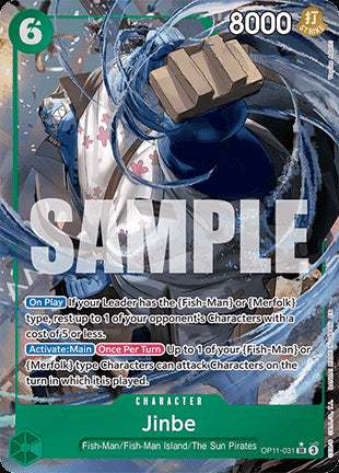 Jinbe (OP11-031) (V.2)⁣ - A Fist of Divine Speed⁣ (Alternate Art)⁣ [031]
