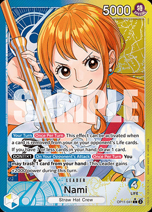 Nami (OP11-041) (V.2)⁣ - A Fist of Divine Speed⁣ (Alternate Art)⁣ [041]