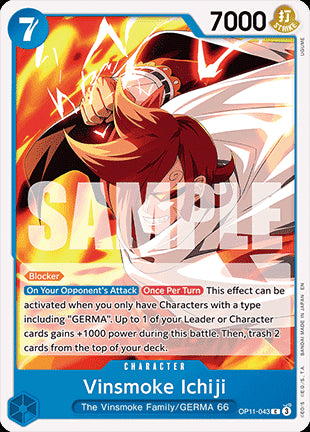Vinsmoke Ichiji (OP11-043)⁣ - A Fist of Divine Speed⁣ (Common)⁣ [043]