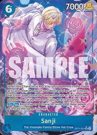 Sanji (OP11-051) (V.2)⁣ - A Fist of Divine Speed⁣ (Alternate Art)⁣ [051]