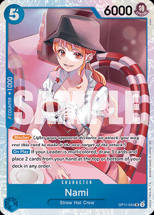 Nami (OP11-054) (V.1)⁣ - A Fist of Divine Speed⁣ (Super Rare)⁣ [054]