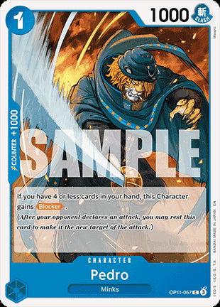 Pedro (OP11-057)⁣ - A Fist of Divine Speed⁣ (Common)⁣ [057]