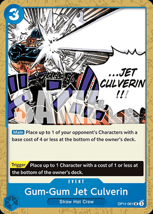 Gum-Gum Jet Culverin (OP11-061)⁣ - A Fist of Divine Speed⁣ (Uncommon)⁣ [061]