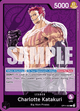 Charlotte Katakuri (OP11-062) (V.1)⁣ - A Fist of Divine Speed⁣ (Leader)⁣ [062]