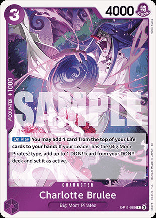 Charlotte Brulee (OP11-069)⁣ - A Fist of Divine Speed⁣ (Rare)⁣ [069]