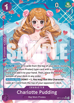 Charlotte Pudding (OP11-070) (V.2) - A Fist of Divine Speed (Alternate Art) [OP11-070]