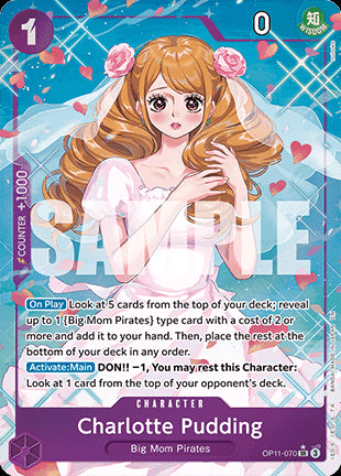 Charlotte Pudding (OP11-070) (V.2)⁣ - A Fist of Divine Speed⁣ (Alternate Art)⁣ [070]