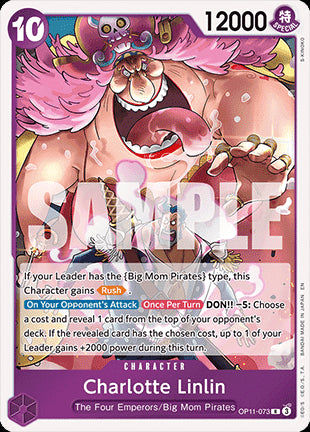 Charlotte Linlin (OP11-073) (V.1)⁣ - A Fist of Divine Speed⁣ (Rare)⁣ [073]