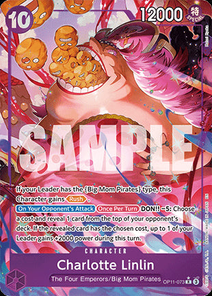 Charlotte Linlin (OP11-073) (V.2)⁣ - A Fist of Divine Speed⁣ (Alternate Art)⁣ [073]