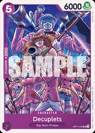 Decuplets (OP11-078)⁣ - A Fist of Divine Speed⁣ (Uncommon)⁣ [078]