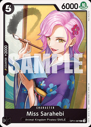 Miss Sarahebi (OP11-087)⁣ - A Fist of Divine Speed⁣ (Uncommon)⁣ [087]