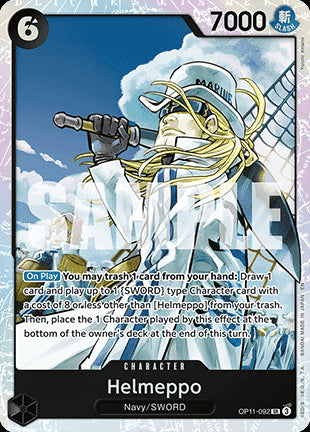 Helmeppo (OP11-092) (V.1)⁣ - A Fist of Divine Speed⁣ (Super Rare)⁣ [092]