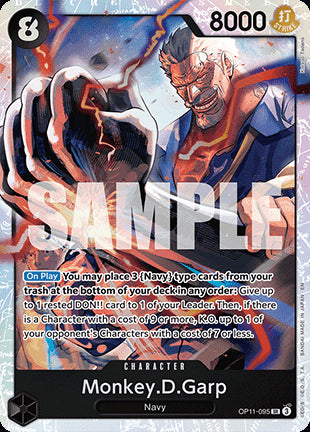 Monkey.D.Garp (OP11-095) (V.1)⁣ - A Fist of Divine Speed⁣ (Super Rare)⁣ [095]
