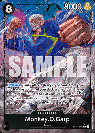 Monkey.D.Garp (OP11-095) (V.2)⁣ - A Fist of Divine Speed⁣ (Alternate Art)⁣ [095]