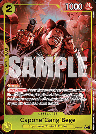 Capone"Gang"Bege (OP11-101) (V.2)⁣ - A Fist of Divine Speed⁣ (Alternate Art)⁣ [101]