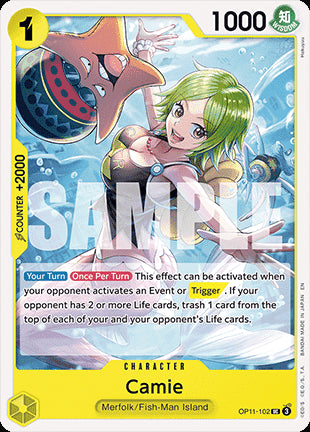 Camie (OP11-102)⁣ - A Fist of Divine Speed⁣ (Uncommon)⁣ [102]