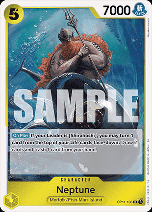 Neptune (OP11-108)⁣ - A Fist of Divine Speed⁣ (Rare)⁣ [108]