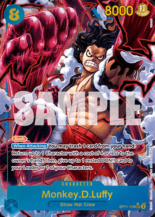 Monkey.D.Luffy (OP11-118) (V.2)⁣ - A Fist of Divine Speed⁣ (Alternate Art)⁣ [118]