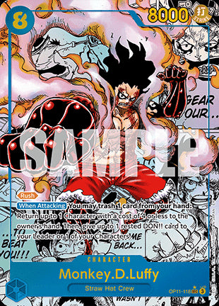 Monkey.D.Luffy (OP11-118) (V.3)⁣ - A Fist of Divine Speed⁣ (Manga Rare)⁣ [118]