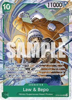 Law & Bepo (ST24-004) - Starter Deck: Green Jewelry Bonney (Super Rare) [ST-24-004]