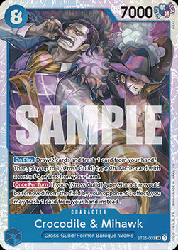 Crocodile & Mihawk (ST25-003) - Starter Deck: Blue Buggy (Super Rare) [ST-25-003]