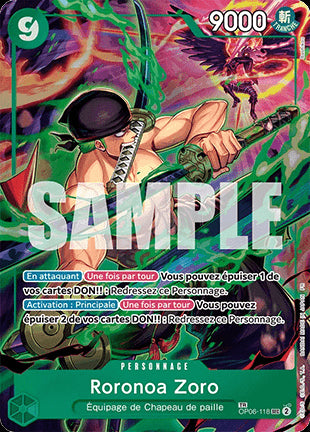 Roronoa Zoro (OP06-118)⁣ - A Fist of Divine Speed⁣ (Treasure Rare)⁣ [OP06-118]