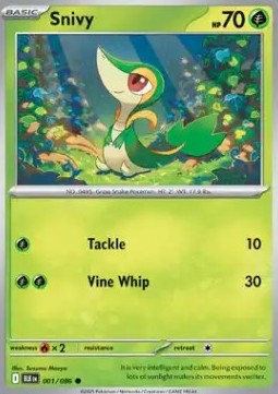 Snivy⁣ - Black Bolt⁣ (Common)⁣ [001]
