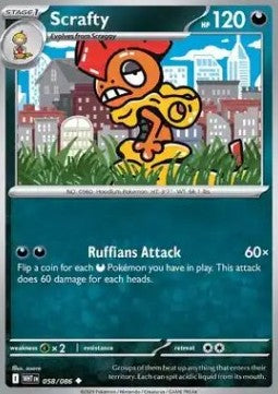 Scrafty⁣ - White Flare⁣ (Uncommon)⁣ [058]