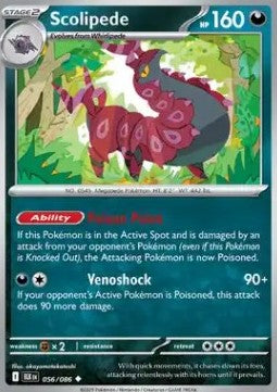 Scolipede⁣ - Black Bolt⁣ (Uncommon)⁣ [056]