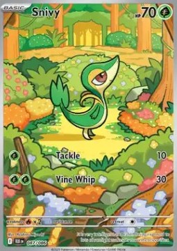 Snivy⁣ - Black Bolt⁣ (Illustration Rare)⁣ [087]