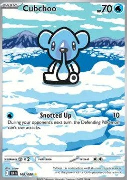 Cubchoo⁣ - Black Bolt⁣ (Illustration Rare)⁣ [109]