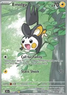 Emolga⁣ - Black Bolt⁣ (Illustration Rare)⁣ [112]