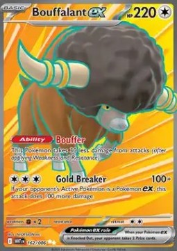 Bouffalant ex⁣ - White Flare⁣ (Ultra Rare)⁣ [162]