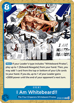 I Am Whitebeard!! (ST22-015) - Starter Deck: EX Ace & Newgate (Common) [ST-22-015]