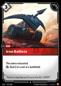 Iron Ballista - Origins (Uncommon) [OGN-017]