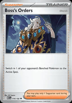 Boss's Orders - Ghetsis - Mega Evolution (Uncommon) [MEG-114]