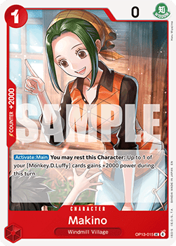 Makino (OP13-015) - Carrying on his Will (Uncommon) [OP13-015]