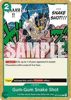 Gum-Gum Snake Shot (OP13-039) - Carrying on his Will (Common) [OP13-039]