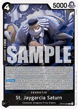 St. Jaygarcia Saturn (OP13-083) (V.1) - Carrying on his Will (Rare) [OP13-083]