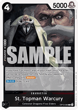 St. Topman Warcury (OP13-089) (V.1) - Carrying on his Will (Rare) [OP13-089]