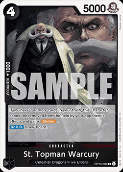 St. Topman Warcury (OP13-089) (V.1) - Carrying on his Will (Rare) [OP13-089]