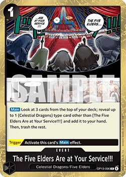 The Five Elders Are at Your Service!!! (OP13-096)