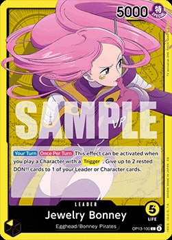 Jewelry Bonney (OP13-100) (V.1) - Carrying on his Will (Leader) [OP13-100]